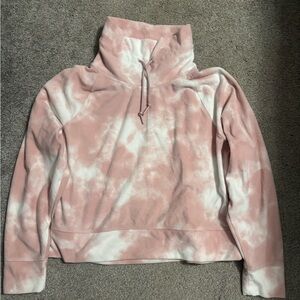 Old Navy Pink and White Active Pullover